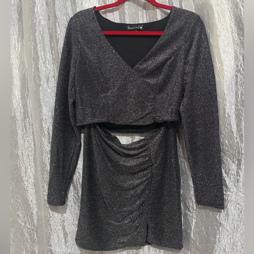 Elegant Black Glitter Set